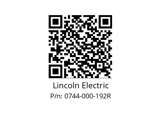   Lincoln Electric 0744-000-192R