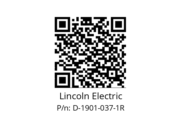   Lincoln Electric D-1901-037-1R