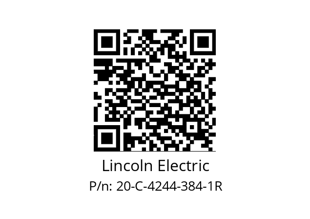   Lincoln Electric 20-C-4244-384-1R