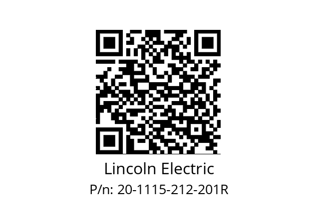   Lincoln Electric 20-1115-212-201R