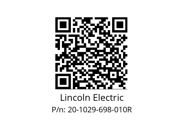   Lincoln Electric 20-1029-698-010R