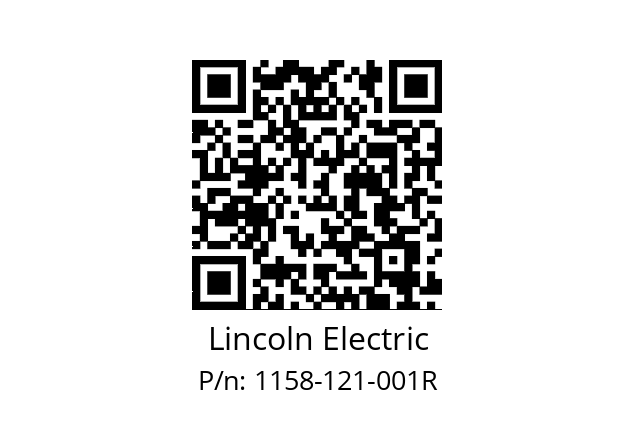   Lincoln Electric 1158-121-001R