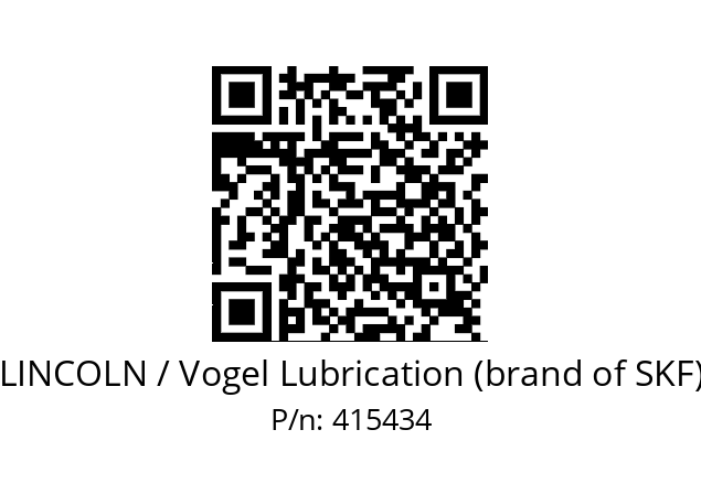   LINCOLN / Vogel Lubrication (brand of SKF) 415434