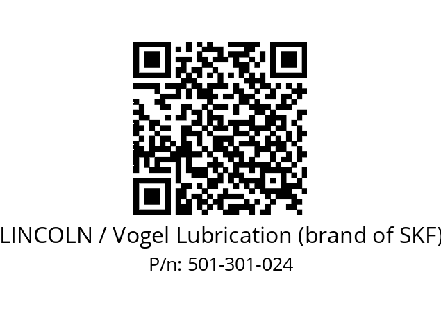   LINCOLN / Vogel Lubrication (brand of SKF) 501-301-024