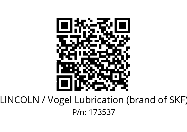   LINCOLN / Vogel Lubrication (brand of SKF) 173537