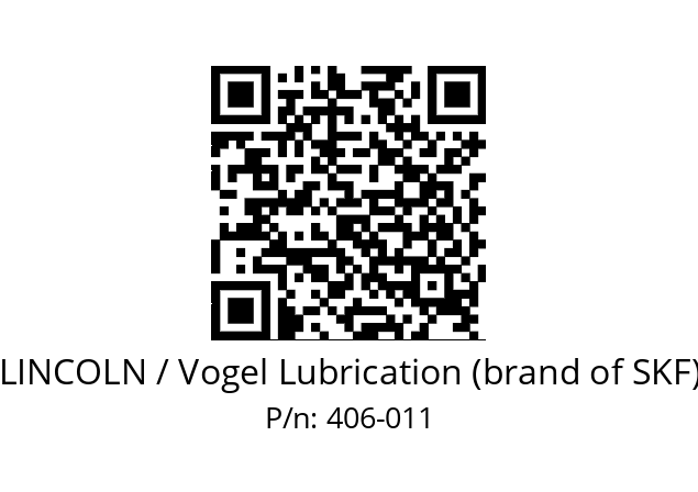   LINCOLN / Vogel Lubrication (brand of SKF) 406-011