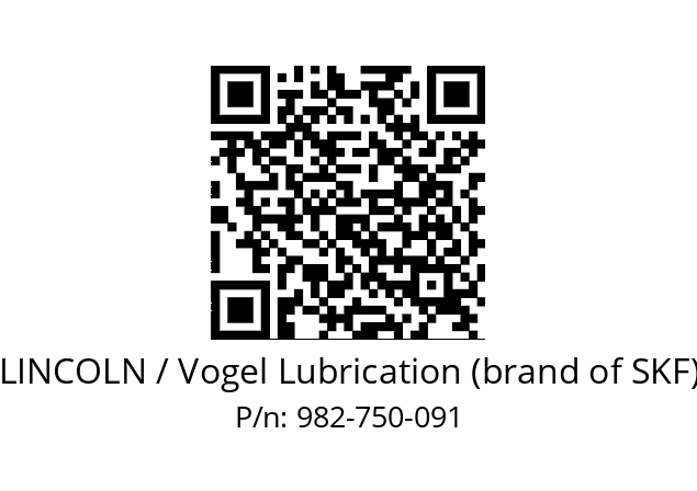   LINCOLN / Vogel Lubrication (brand of SKF) 982-750-091