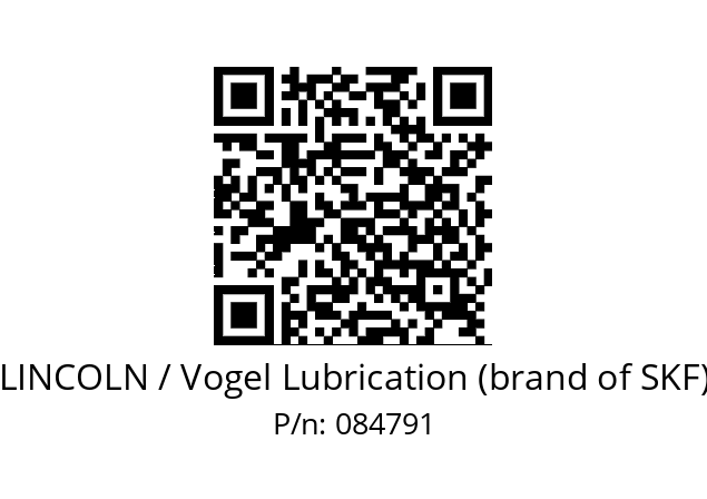   LINCOLN / Vogel Lubrication (brand of SKF) 084791