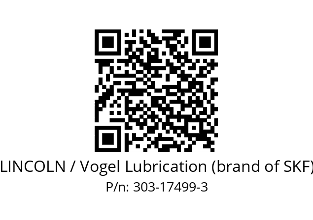   LINCOLN / Vogel Lubrication (brand of SKF) 303-17499-3