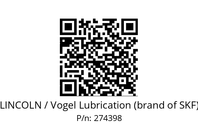   LINCOLN / Vogel Lubrication (brand of SKF) 274398