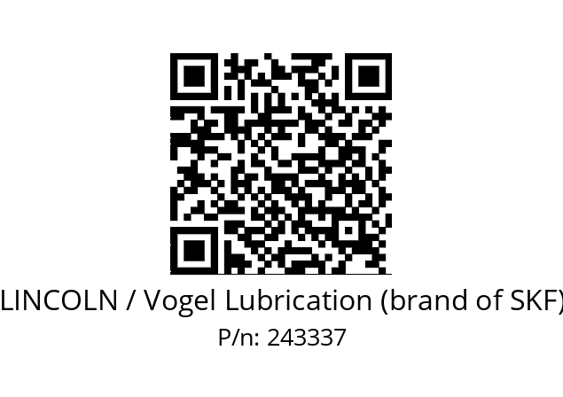   LINCOLN / Vogel Lubrication (brand of SKF) 243337