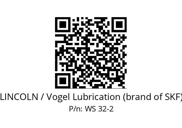   LINCOLN / Vogel Lubrication (brand of SKF) WS 32-2