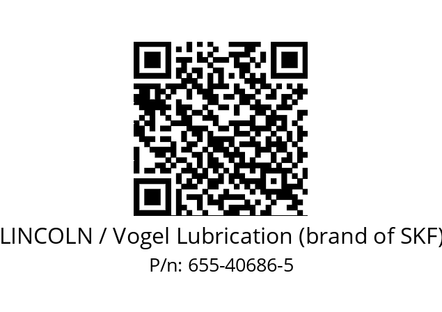   LINCOLN / Vogel Lubrication (brand of SKF) 655-40686-5