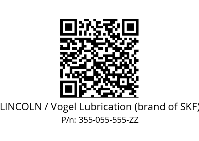   LINCOLN / Vogel Lubrication (brand of SKF) 355-055-555-ZZ