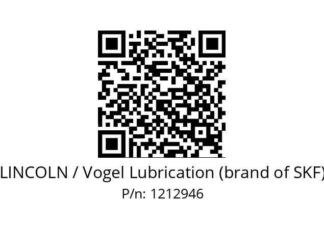   LINCOLN / Vogel Lubrication (brand of SKF) 1212946