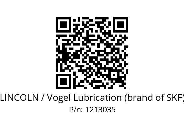   LINCOLN / Vogel Lubrication (brand of SKF) 1213035