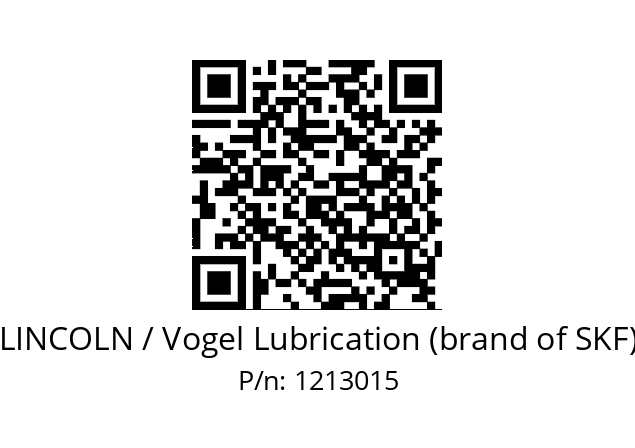   LINCOLN / Vogel Lubrication (brand of SKF) 1213015