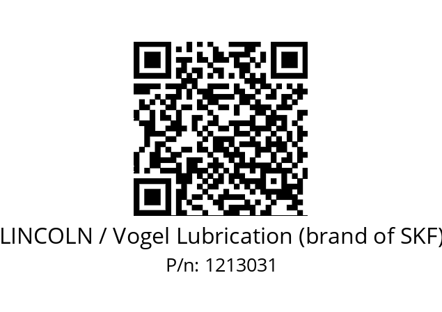   LINCOLN / Vogel Lubrication (brand of SKF) 1213031