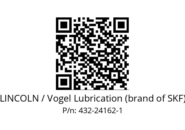   LINCOLN / Vogel Lubrication (brand of SKF) 432-24162-1