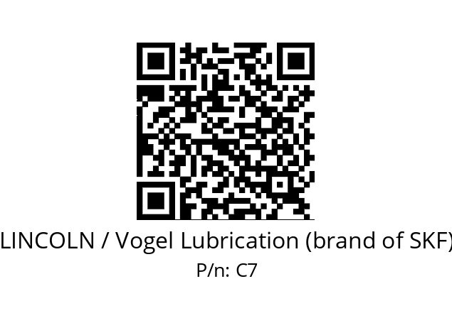   LINCOLN / Vogel Lubrication (brand of SKF) C7