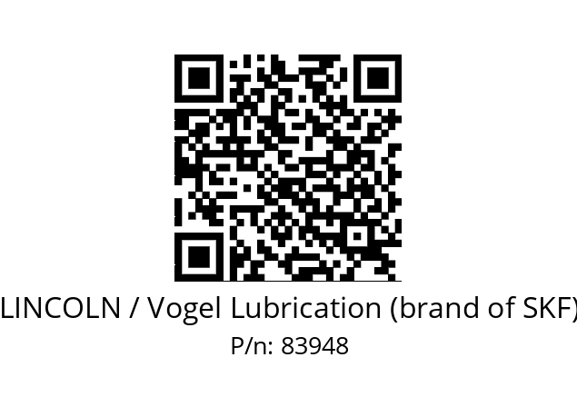   LINCOLN / Vogel Lubrication (brand of SKF) 83948