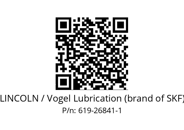   LINCOLN / Vogel Lubrication (brand of SKF) 619-26841-1