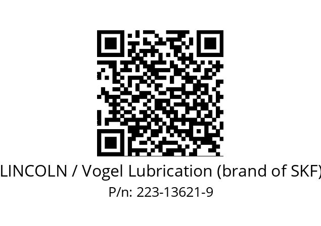   LINCOLN / Vogel Lubrication (brand of SKF) 223-13621-9