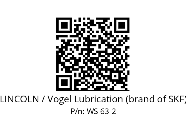   LINCOLN / Vogel Lubrication (brand of SKF) WS 63-2