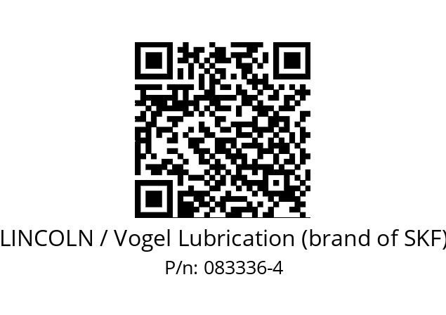   LINCOLN / Vogel Lubrication (brand of SKF) 083336-4