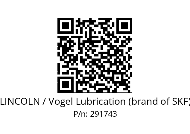   LINCOLN / Vogel Lubrication (brand of SKF) 291743