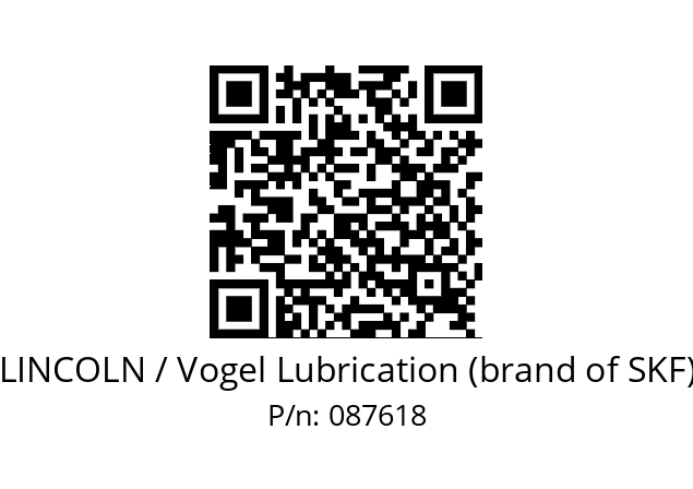   LINCOLN / Vogel Lubrication (brand of SKF) 087618