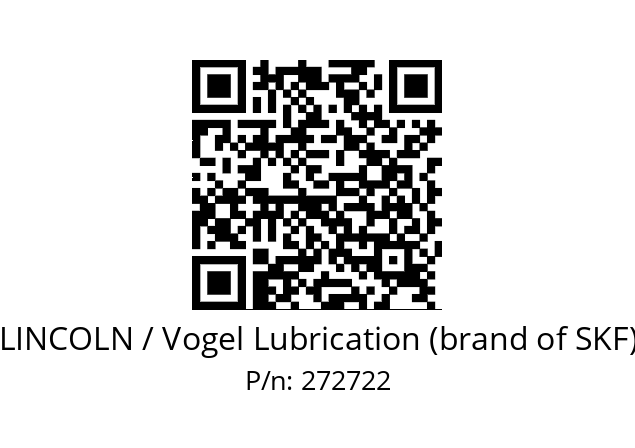   LINCOLN / Vogel Lubrication (brand of SKF) 272722