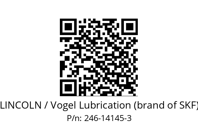   LINCOLN / Vogel Lubrication (brand of SKF) 246-14145-3