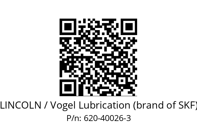   LINCOLN / Vogel Lubrication (brand of SKF) 620-40026-3