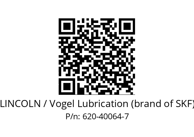   LINCOLN / Vogel Lubrication (brand of SKF) 620-40064-7