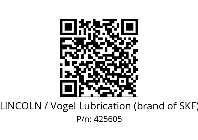   LINCOLN / Vogel Lubrication (brand of SKF) 425605