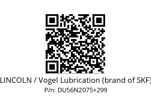   LINCOLN / Vogel Lubrication (brand of SKF) DU56N2075+299