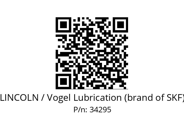   LINCOLN / Vogel Lubrication (brand of SKF) 34295