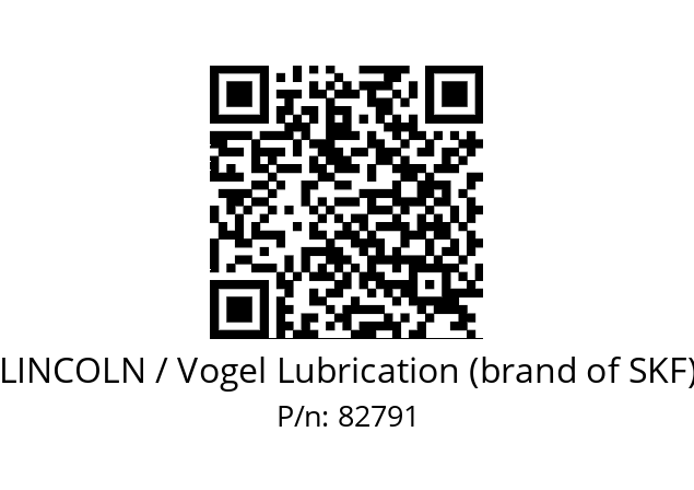   LINCOLN / Vogel Lubrication (brand of SKF) 82791