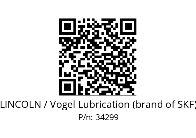   LINCOLN / Vogel Lubrication (brand of SKF) 34299