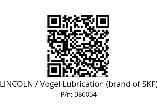   LINCOLN / Vogel Lubrication (brand of SKF) 386054