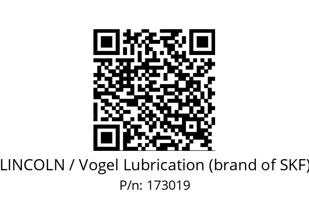   LINCOLN / Vogel Lubrication (brand of SKF) 173019