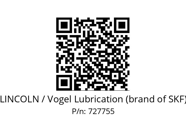   LINCOLN / Vogel Lubrication (brand of SKF) 727755