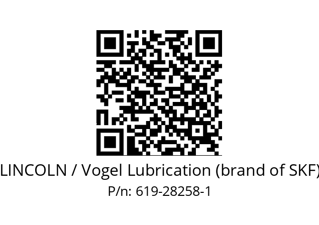   LINCOLN / Vogel Lubrication (brand of SKF) 619-28258-1