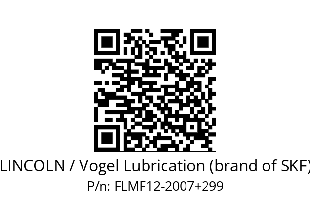   LINCOLN / Vogel Lubrication (brand of SKF) FLMF12-2007+299