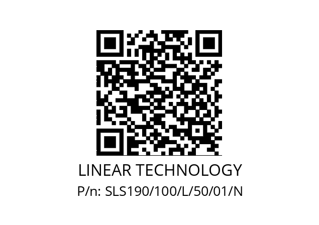   LINEAR TECHNOLOGY SLS190/100/L/50/01/N