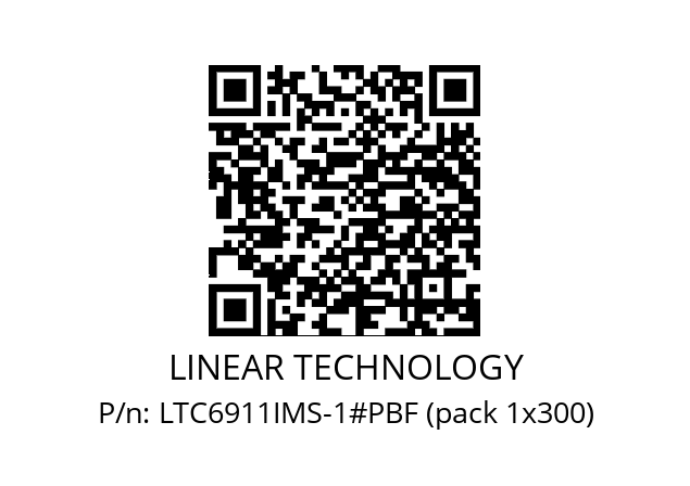   LINEAR TECHNOLOGY LTC6911IMS-1#PBF (pack 1x300)