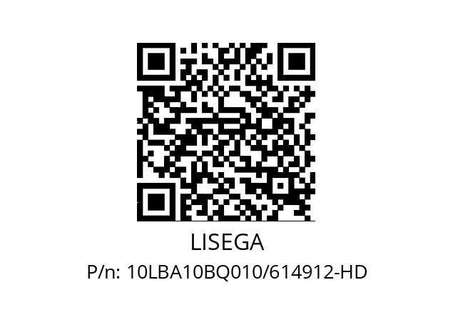   LISEGA 10LBA10BQ010/614912-HD