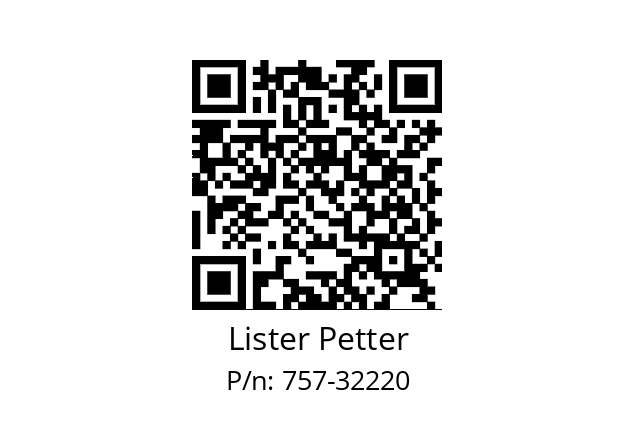   Lister Petter 757-32220