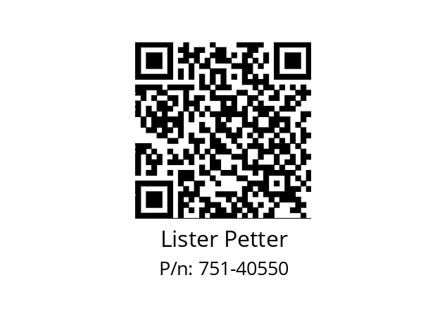   Lister Petter 751-40550